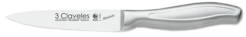 CUCHILLO TRES CLAVELES # 1408 ACERO INOX VERDURAS 10 CMS (OF)