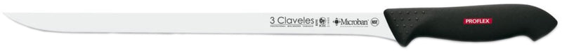 CUCHILLO TRES CLAVELES # 8290 INOX PROFLEX JAMONERO 30 CMS (OF)