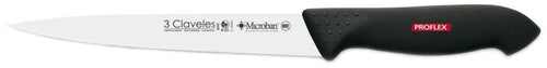 CUCHILLO TRES CLAVELES # 8292 INOX PROFLEX FILETEAR 18 CMS