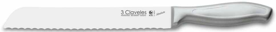CUCHILLO TRES CLAVELES INOX. # 1421 ABSOLUTE PANERO 20 CMS (OF)