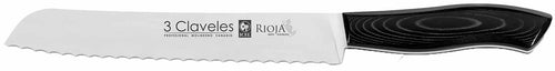CUCHILLO TRES CLAVELES-RIOJA #1423 PANERO 20 CMS