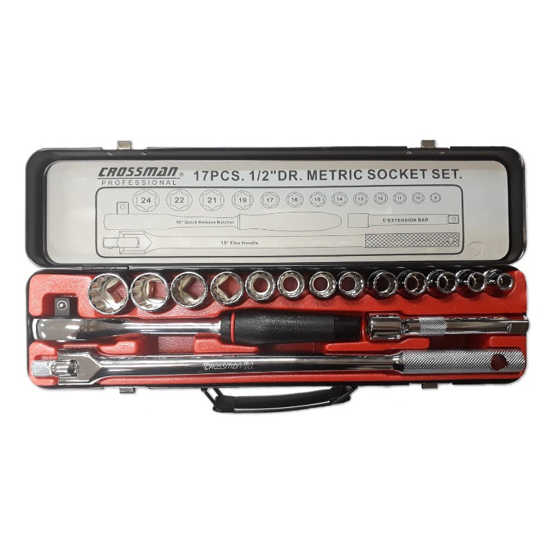 DADO CROSSMAN # 87-008 1/2 DR 12 PTAS. CAJA MET. 17 PZS(OF)