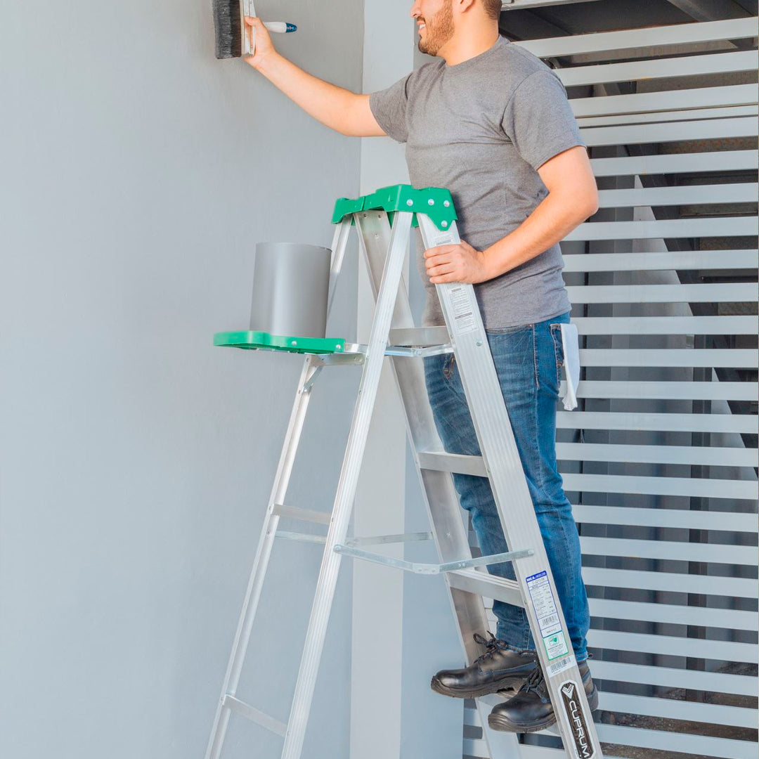 ESCALERA ALUMINIO TIJERA 8 PELDAÑOS CUPRUM