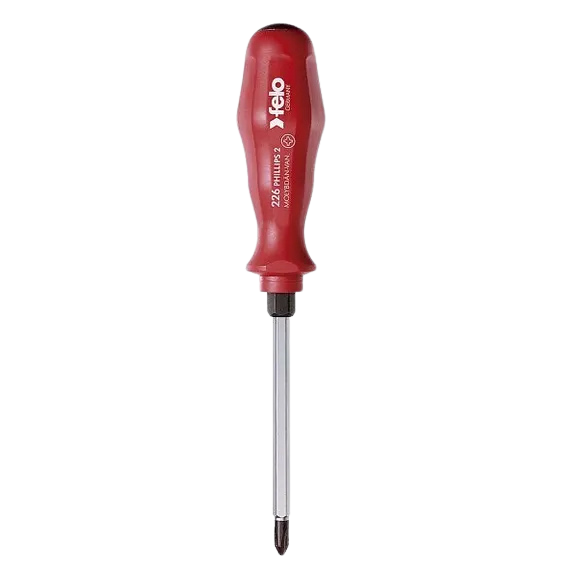 Destornill.cruz ph2 ??x100mm hexag.rojo (22620390) - FELO