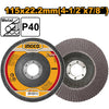 DISCO TRASLAPADO INGCO GRANO 40  115MM # FD11540