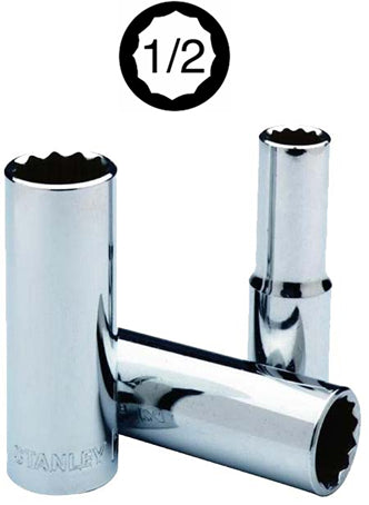 LLAVE DADO LARGO STANLEY 12 PTA 1/2 DR -21MM #86429(OF)