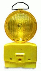 LAMPARA SEÑALIZACION TRAFICO AMARILLO C/BATERIA
