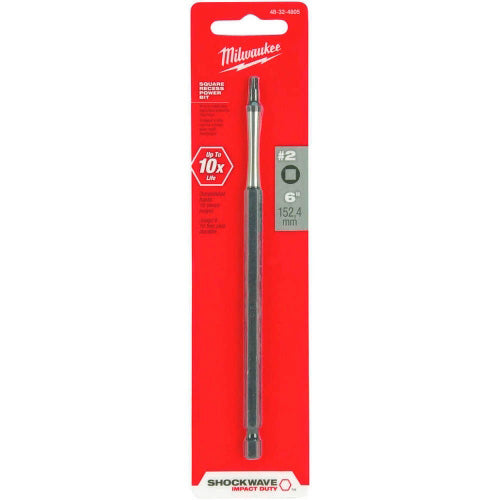 PUNTA CUADRADA 152MM SQ2 PARA TORNILLOS KREG MILWAUKEE LACCE