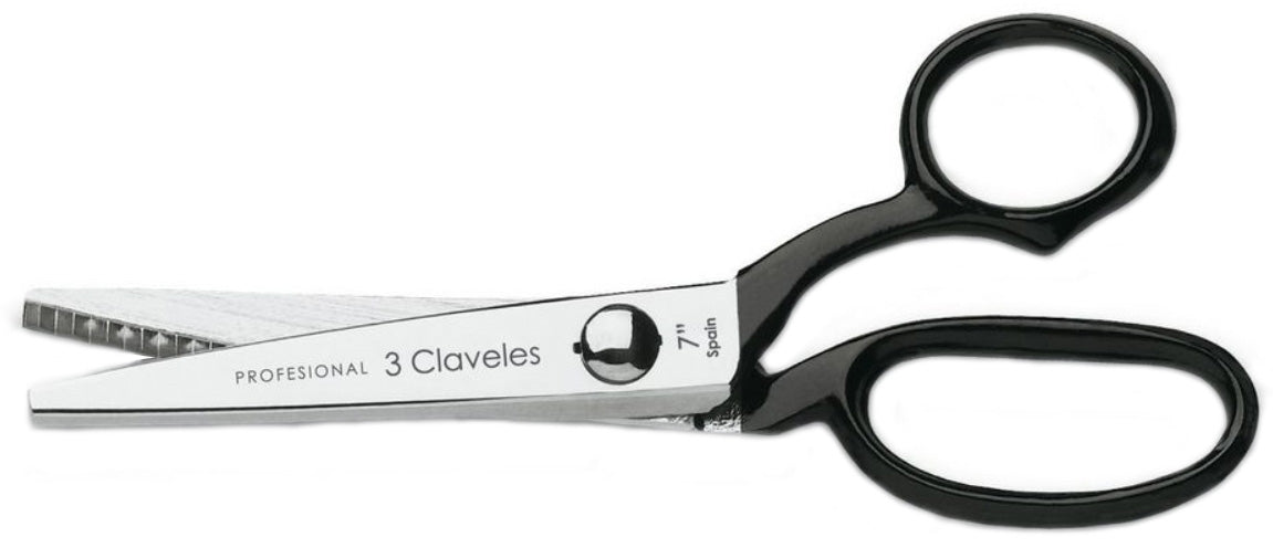 TIJERA TRES CLAVELES # 82 - 8.5" ZIG ZAG (OF)