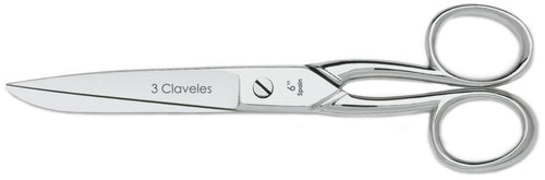 TIJERA TRES CLAVELES # 117 - 6" COSTURA IZQUIERDA