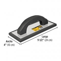 FRAGUADOR PRETUL (TRUPER) DE HULE 9.1/2" X 4" M/PLASTICO # FL-9NP (25074)