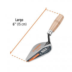 PLANA ALBANIL TRUPER PUNTA REDONDA 6" FORJADA #CT-6C (13003)