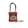 CANDADO STEELPRO X10 ROJO