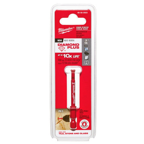 BROCA DIAMANTADA PORCELANATO 5MM 3/16 MILWAUKEE 49-56-0503