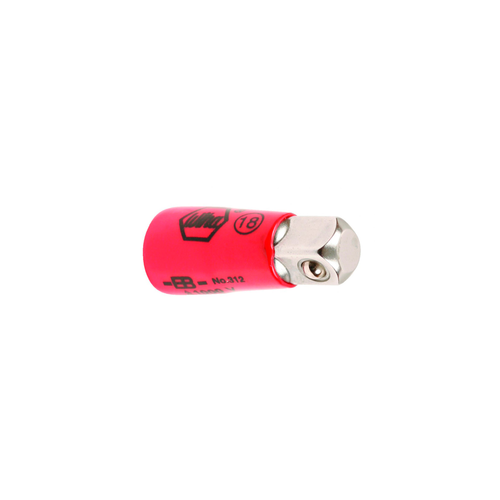 Socket adaptador 1/4" a 3/8". con aislación 1000V