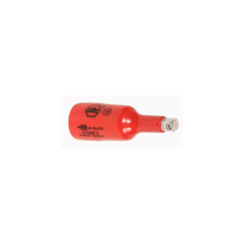 Socket adaptador reductor 3/8" a 1/2". con aislación 1000V