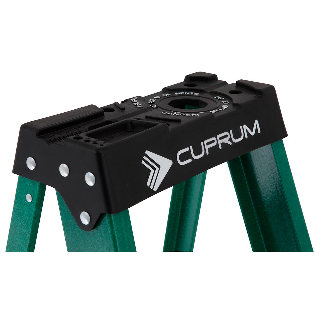 ESCALERA FIBRA VIDRIO TIJERA 6 PELDA OS 1.86 MTS 175 KG CUPRUM