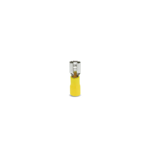 TERMINAL HEMBRA MEDIA AISADO. AMARILLO 10-12AWG BOLSA 50 UNIDADES