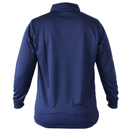 POLERA COOLDRY QUEBEC MANGA LARGA AZUL L