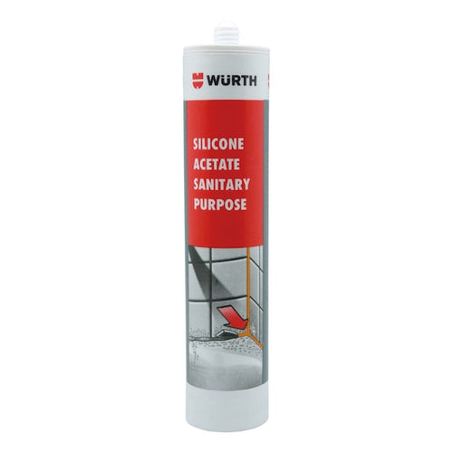 SILICONA ACETICA TRANSPARENTE - 280ML - WURTH - WURTH