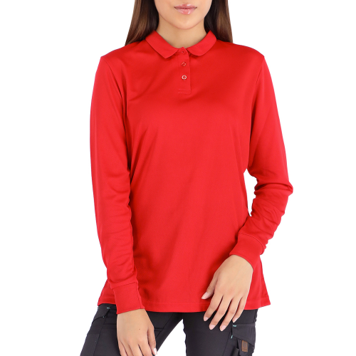 POLERA COOLDRY QUEBEC MANGA LARGA MUJER ROJO XXL