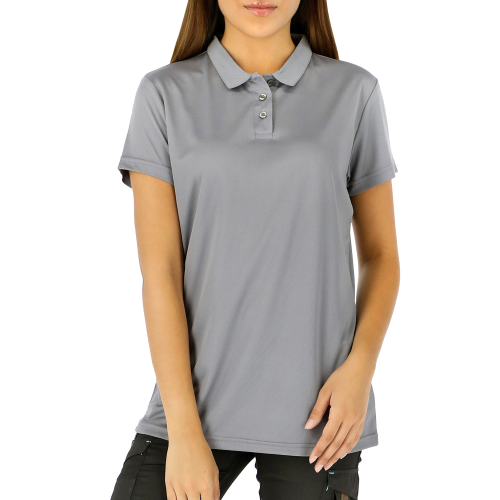 POLERA COOLDRY QUEBEC MANGA CORTA MUJER GRIS XS