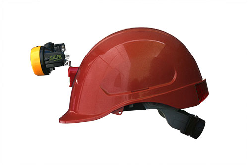 CASCO MTA ABS ROJO / PORTALAMPARA