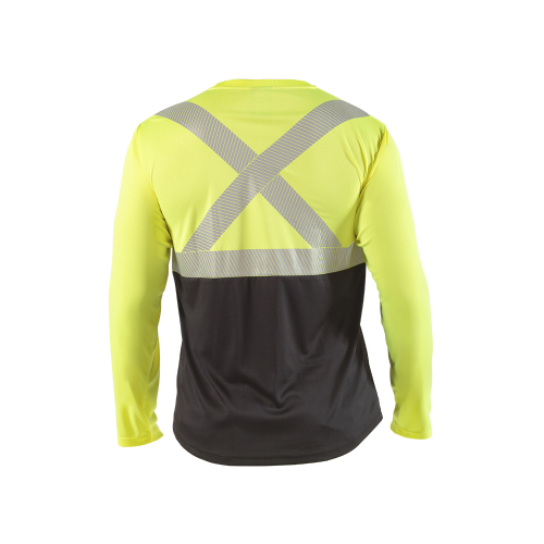POLERA REFLECTIVA HW AMARILLO FLUOR MANGA LARGA L
