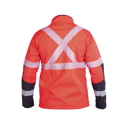 CHAQUETA SOFTSHELL HW OKLAN ROJO FLUOR XXL