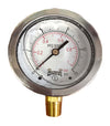 MANOMETRO WINTERS # PFQ800 1/4" NPT C/GLIC.INF 0/15 PSI/BAR