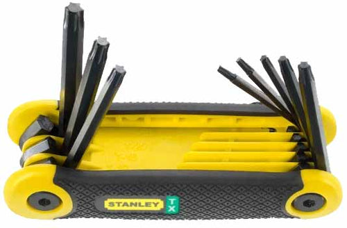 LLAVE TIPO ALLEN STANLEY TORX T9-T40 8 PZS.#69266(OF)