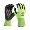 Guantes con Poliuretano de Nivel 4 Alta Visibilidad Talla m - MILWAUKEE