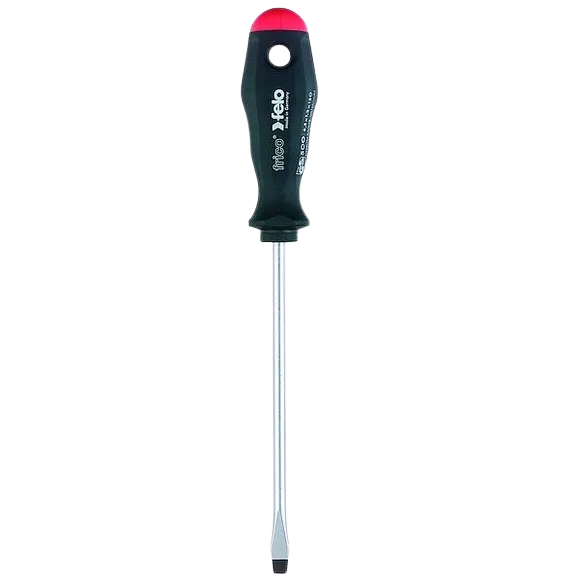 Destornill.plano 4.0x200mm m/negro (40004710) - FELO