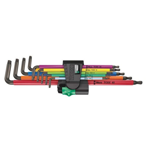 Set de Llaves Torx B950/9 XL Multicolor 9 Piezas Wera
