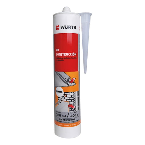PU CONSTRUCCION BLANCO 400G - WURTH