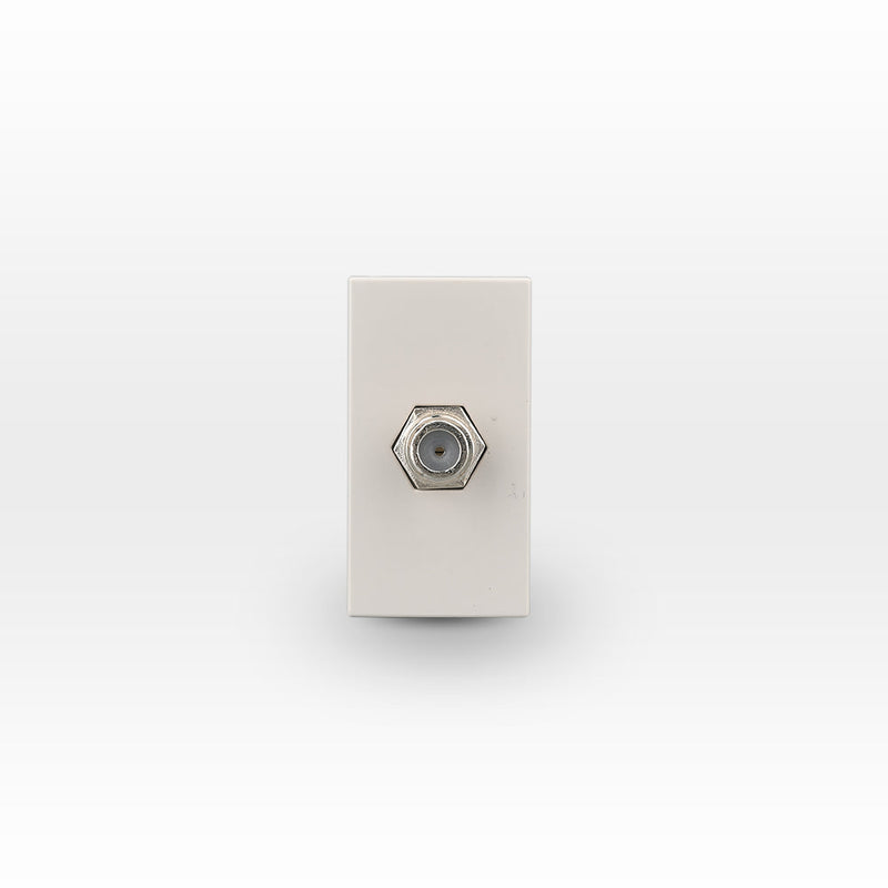 MÓDULO TOMA TV TIPO F COAXIAL BEIGE