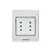 CONTENEDOR IP55 CON TOMACORRIENTE DOBLE 10A 250V BLANCO
