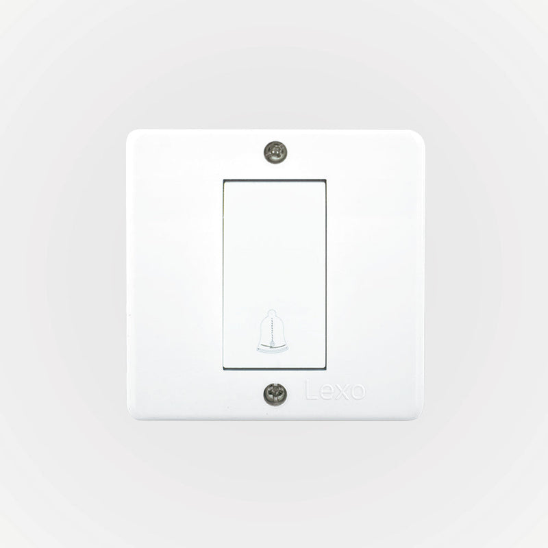 CASQUETE IP20 CON PULSADOR NA 10A 250V BLANCO