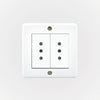 CASQUETE IP20 CON TOMACORRIENTE DOBLE 10A 250V BLANCO
