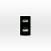 MÓDULO TOMA USB 5V C.C. 1100MA CAFÉ