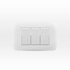 INTERRUPTOR TRIPLE 9/32 10A 250V BLANCO ARMADO