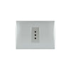 TOMA CORRIENTE ANDES SIMPLE 10A 250V SILVER ARMADO