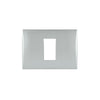 PLACA 1 MÓDULO ANDES COLOR SILVER MAS SOPORTE