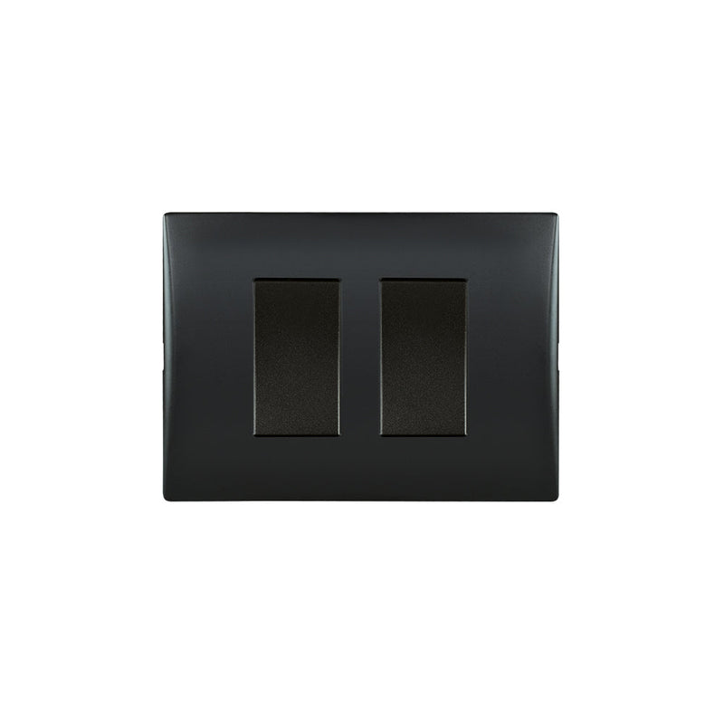 INTERRUPTOR ANDES DOBLE 9/15 10A 250V BLACK ARMADO