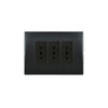 TOMA CORRIENTE ANDES TRIPLE 10A 250V BLACK ARMADO