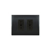 TOMA CORRIENTE ANDES DOBLE 10/16A 250V BLACK ARMADO