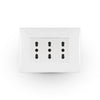 Toma corriente andes TRIPLEX 10/16A 250V WHITE armado