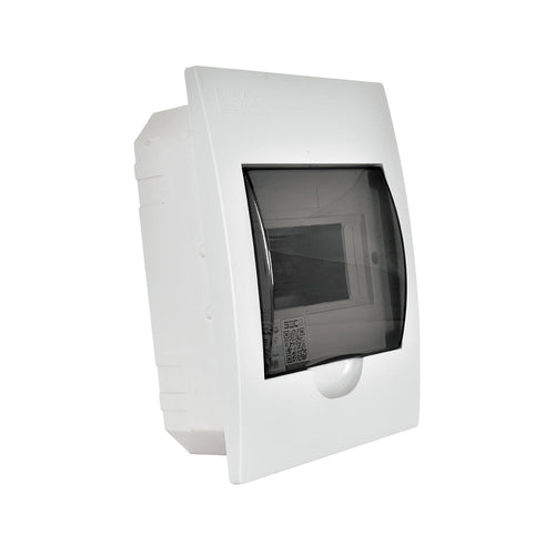TABLERO EMBUTIDO 6 POLOS TAPA COLOR HUMO LIBRE DE HALÓGENO IP41