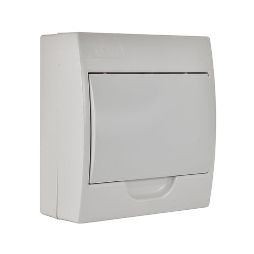 TABLERO SOBREPUESTO 8 POLOS TAPA BLANCA LIBRE DE HALÓGENO IP41