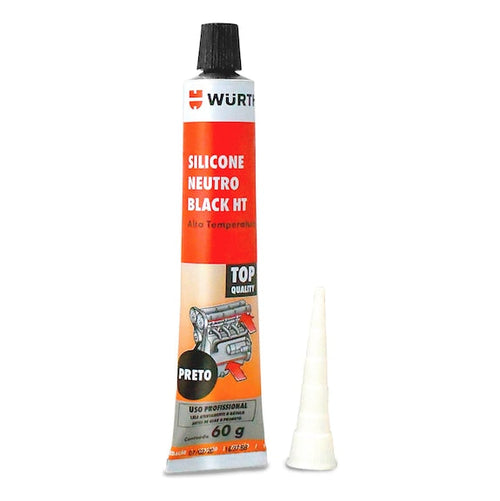 SILICONA NEGRA HT ALTA TEMP 60G - WURTH - WURTH